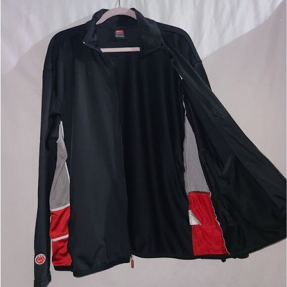 Nike Basketball Black Red Full Zip Sweater Size M - Picture 4 of 10